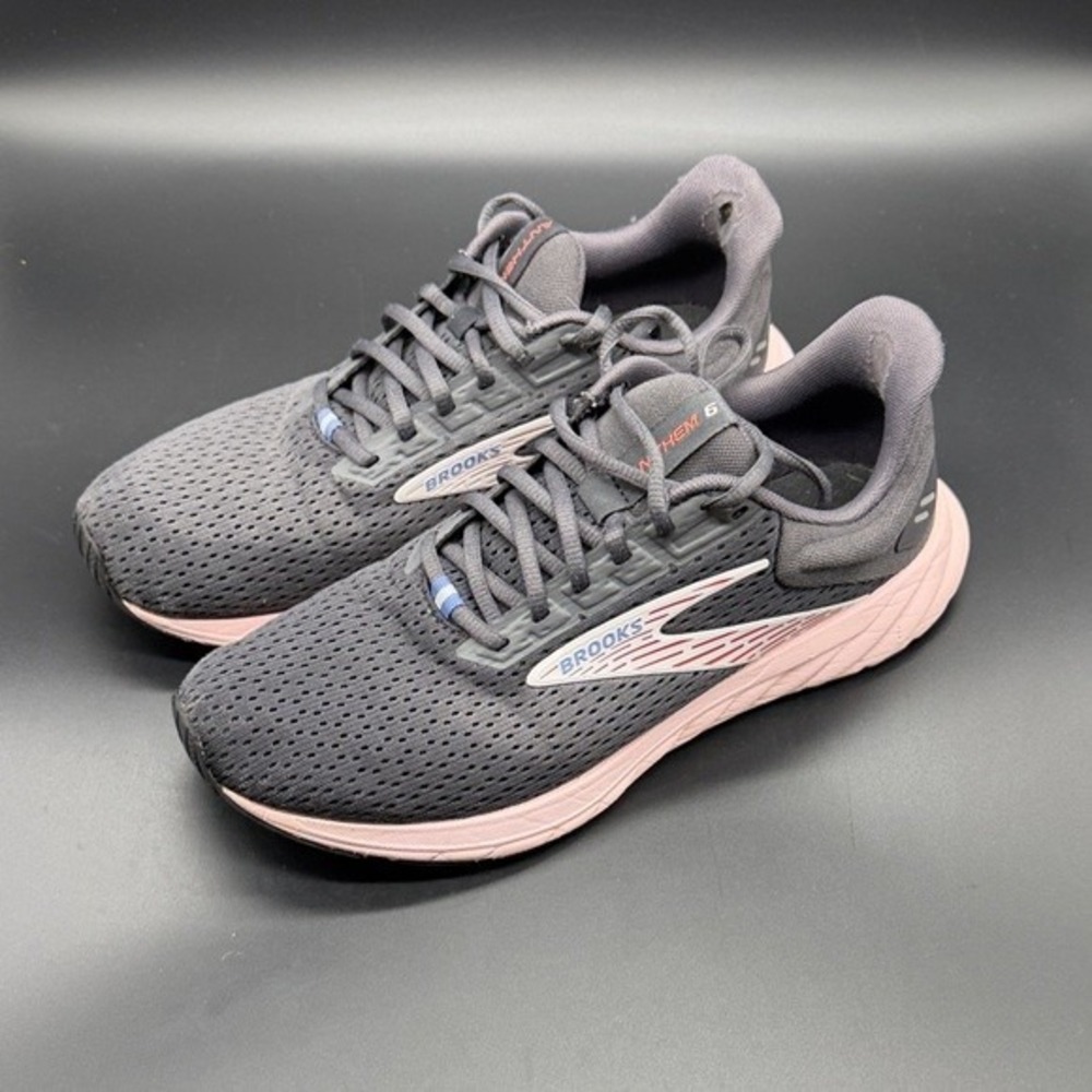 Brooks Anthem 6 Women's Running Shoes Gray Pink Size 10 Medium B‎